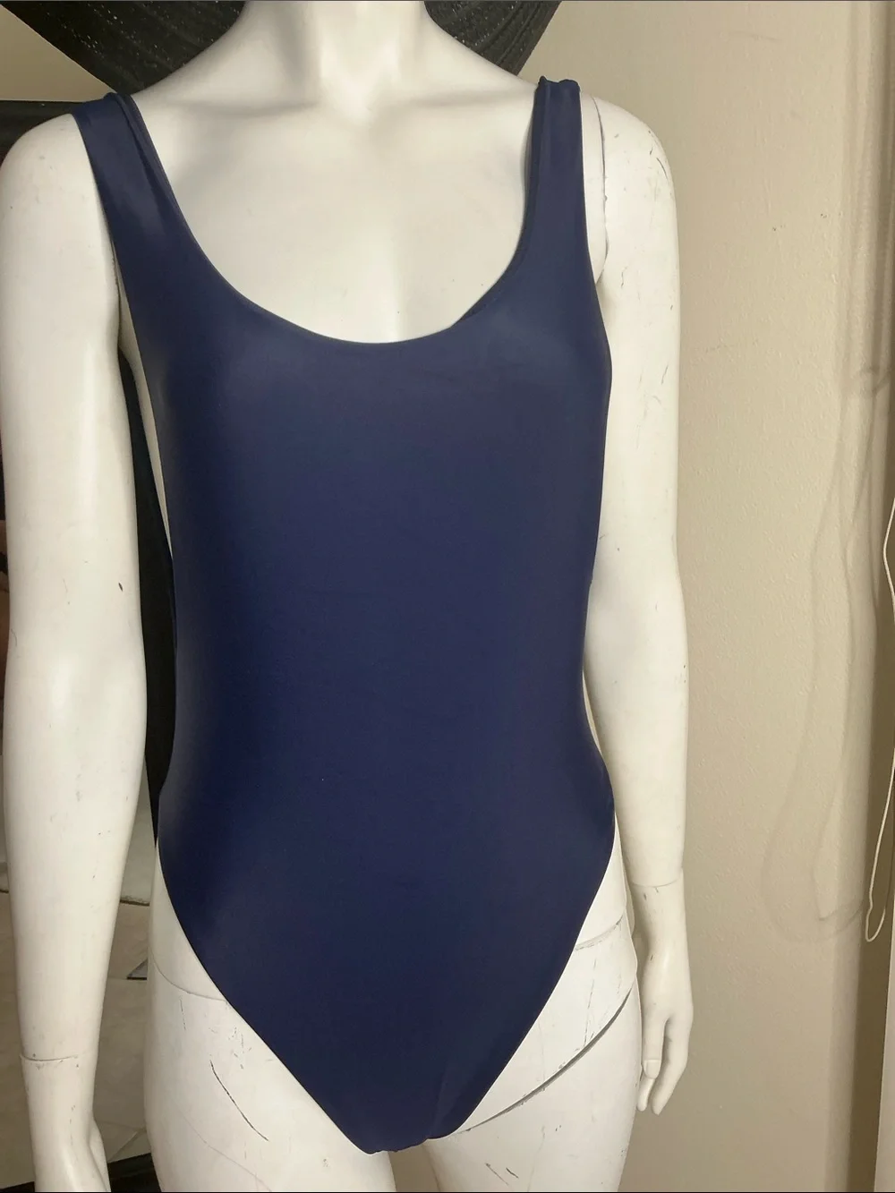 Women’s Navy Scoop-Back One-Piece Swimsuit